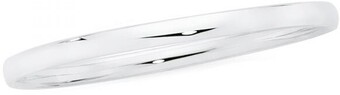 Goldmark Sterling silver 5x65mm solid bangle offer