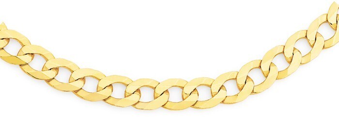 9ct Gold Gents 60cm Solid Bevelled Gents Curb Chain Offer At Goldmark