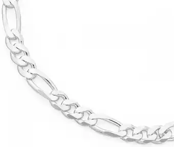 Goldmark Sterling silver gents 55cm figaro chain offer