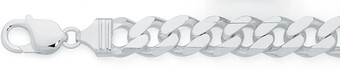 Goldmark Sterling silver gents 21cm solid curb bracelet offer