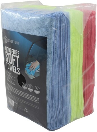Autobarn Streetwize microfibre cloths 50 piece offer