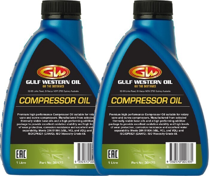 Gulf western oil compressor oil 1l offer at Autobarn