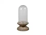 LivingStyles Ollioules Glass Dome on Iron Pedestal, Small offer