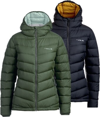 Anaconda Mountain designs women’s peak 700 hooded down jacket offer