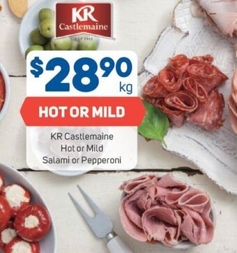 Foodland KR Castlemaine Hot or Mild Salami or Pepperoni offer
