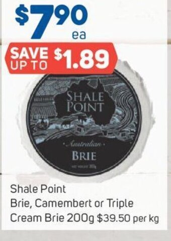 Foodland Shale Point Brie, Camembert or Triple Cream Brie 200g offer