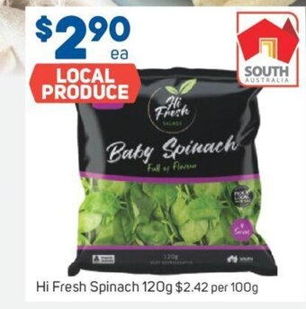 Foodland Hi Fresh Spinach 120g offer