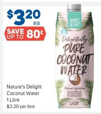 Nature's Delight Coconut Water 1 Litre