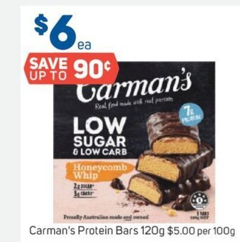 Foodland Carman's Protein Bars 120g offer