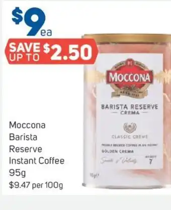 Foodland MOCCONA BARISTA RESERVE Instant Coffee offer