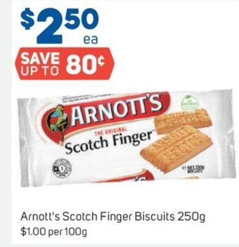 Foodland Arnott's Scotch Finger Biscuits 250g offer