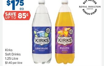 Foodland Kirks Soft Drinks 1.25 Litre offer