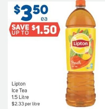 Foodland Lipton Ice Tea 1.5 Litre offer