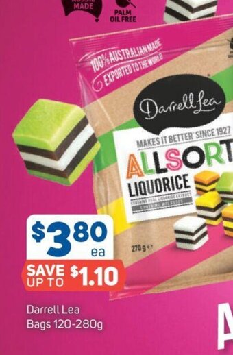 Foodland Darrell Lea Bags 120-280g offer