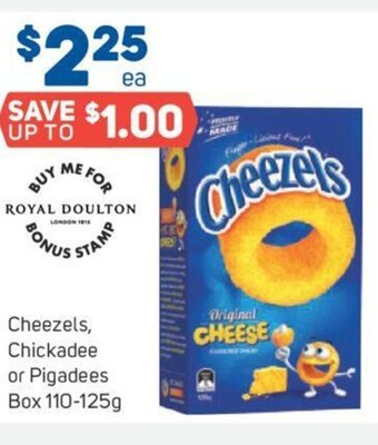 Cheezels, Chickadee or Pigadees Box 110-125g