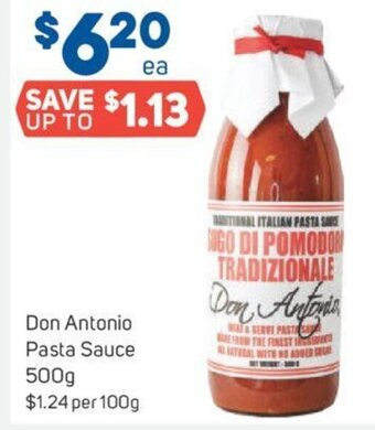 Foodland Don Antonio Pasta Sauce 500g offer