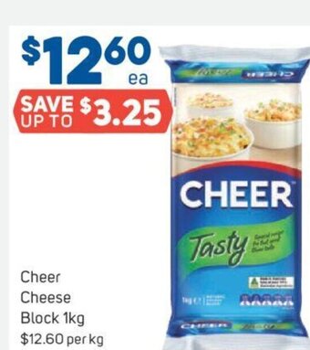 Foodland Cheer Cheese Block 1kg offer