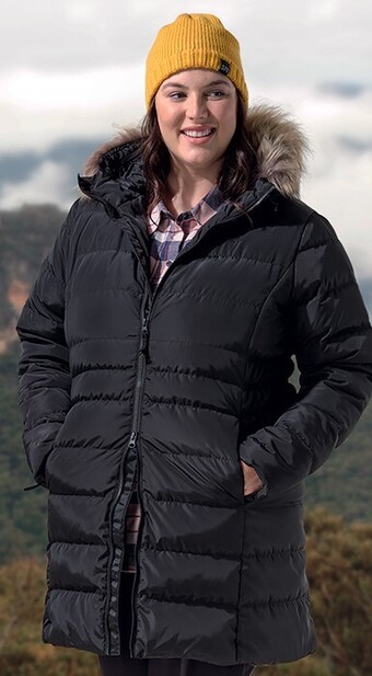 Gondwana women’s cattai long down jacket