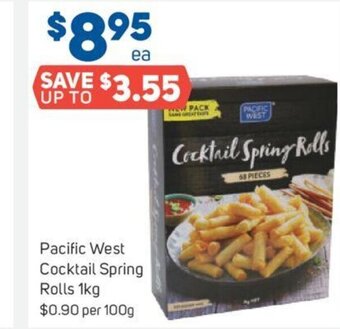 Pacific West Cocktail Spring Rolls 1kg