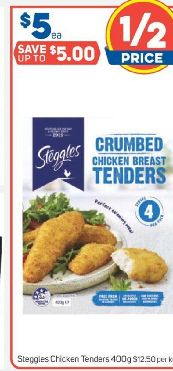 Steggles Chicken Tenders 400g offer at Foodland