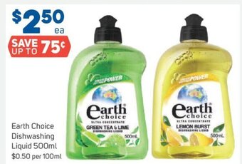 Foodland Earth Choice Dishwashing Liquid 500ml offer
