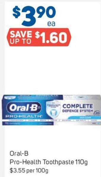 Foodland Oral-B Pro-Health Toothpaste 110g offer
