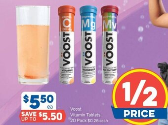 Voost Vitamin Tablets 20 Pack