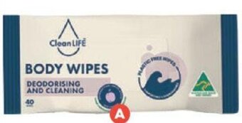 Foodland CleanLIFE Body Wipes 40 Pack offer