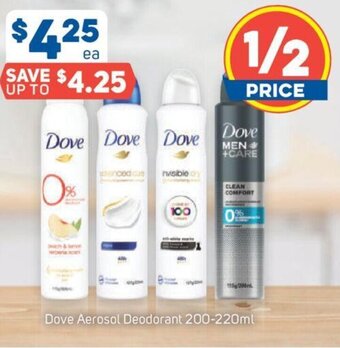 Foodland Dove Aerosol Deodorant 200-220ml offer