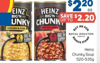 Foodland Heinz Chunky Soup 520-535g offer