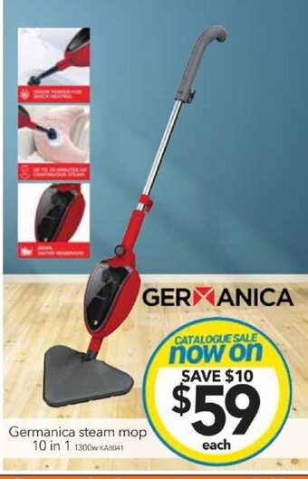 Cheap as Chips Germanica steam mop offer