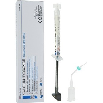 New henry schein calcium hydroxide 2g syringe & 20 tips