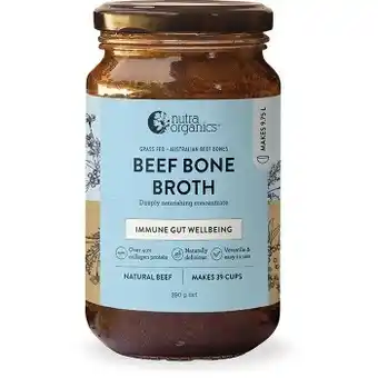 healthylife Nutra organics bone broth beef concentrate, 390g offer