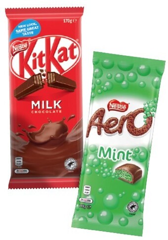 IGA Nestlé chocolate block 118-200g selected varieties offer
