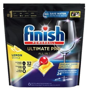 IGA Finish quantum ultimate pro dishwasher tablets 32-34 pack selected varieties offer