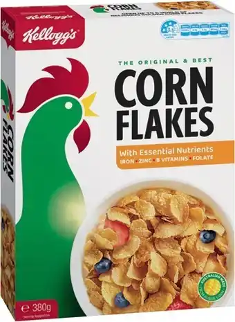 IGA Kellogg’s cereal 250-380g selected varieties offer