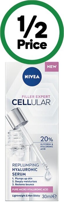 Woolworths Nivea cellular serum 30ml offer