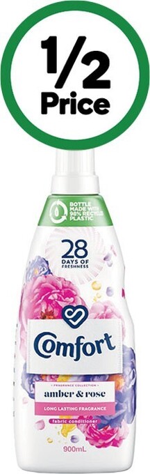 Woolworths Comfort fragrance fabric softener 900ml offer