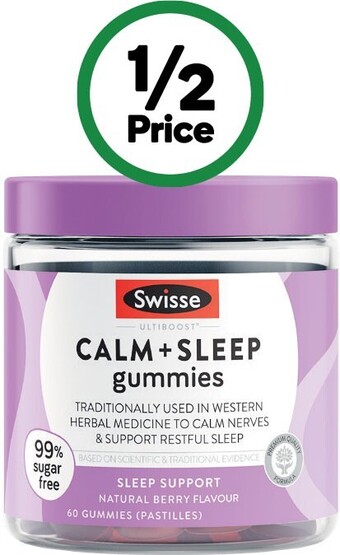Swisse ultiboost calm + sleep gummies pk 60~