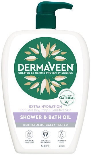 Woolworths Dermaveen body wash shower & bath oil 500ml offer