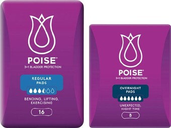 Woolworths Poise pads for bladder leaks pk 8-16 offer