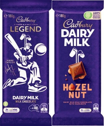 Coles Cadbury family block chocolate 160g-190g offer
