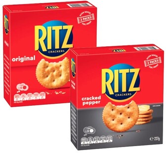 Coles Ritz crackers 227g offer