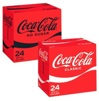 Coles Coca-cola soft drink 24x375ml offer