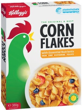Coles Kellogg's corn flakes cereal 380g offer