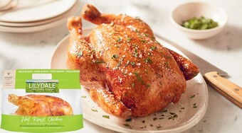 Coles Lilydale free range hot roast sage & onion chicken offer