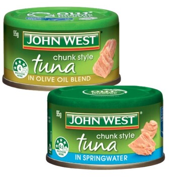 Coles John west tuna tempters 95g offer