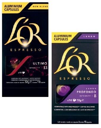 Coles L'or nespresso compatible coffee capsules 10 pack offer