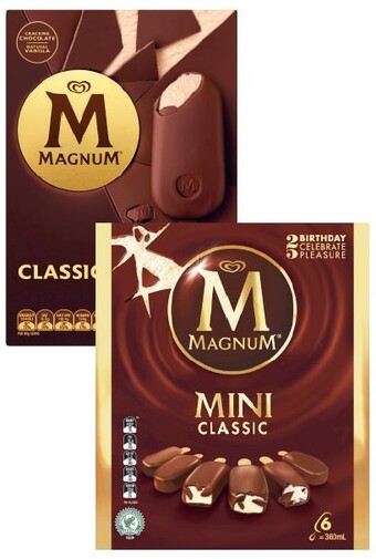 Coles Magnum sticks 330ml-428ml offer