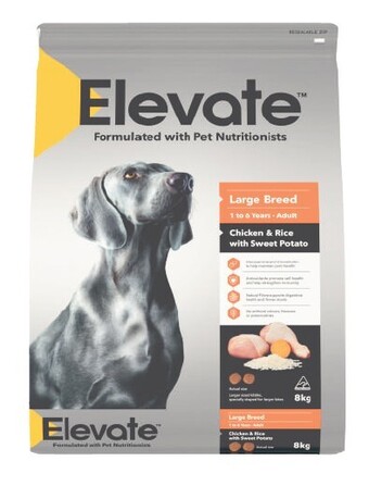 Coles Elevate dry dog food 8kg offer